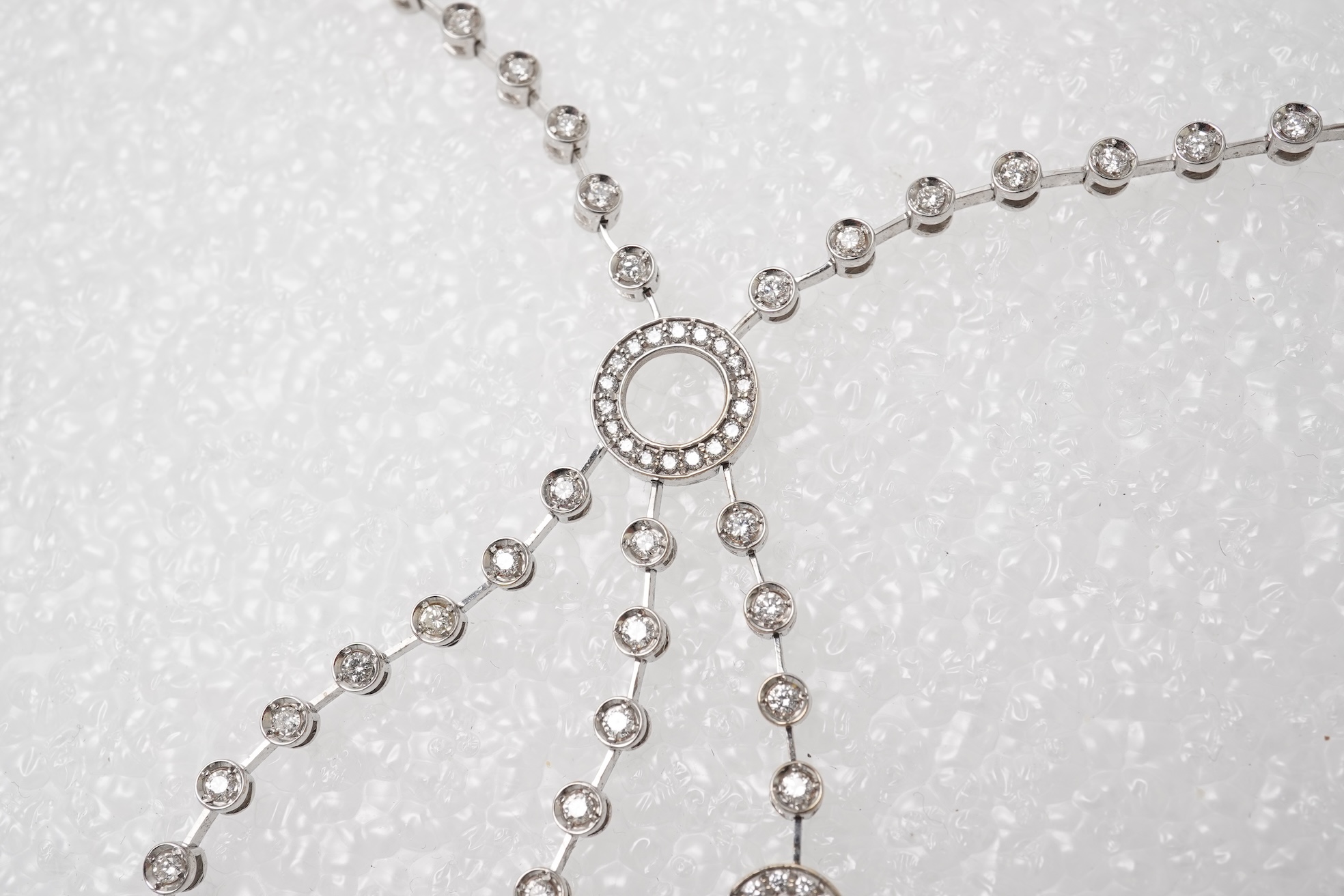 A diamond necklace